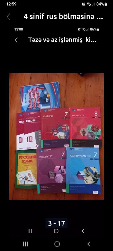 Testlər: Rus bölməsinə aid kitablar çoxdu testlər,tarix,raboçiy tetradlar — 6