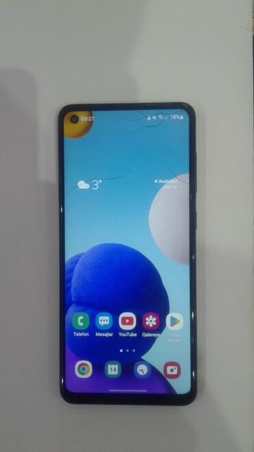 Samsung: Samsung Galaxy A21S, 32 GB, rəng - Boz, İki sim kartlı