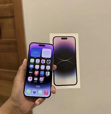 14 pro kabro: IPhone 14 Pro, 128 GB, Deep Purple, Zəmanət, Simsiz şarj, Face ID — 4