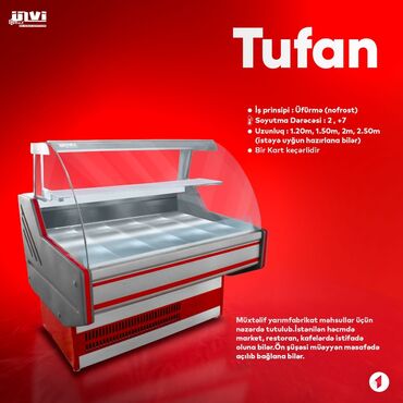 Soyuducu vitrinləri: Vitrin soyuducular. Zavod istehsalı. İstənilən ölçüdə və rəngdə — 11