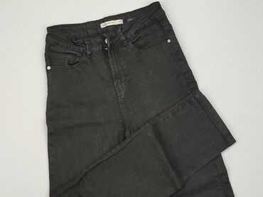 czarne bawełniany t shirty: Jeans, House, XS (EU 34), condition - Very good