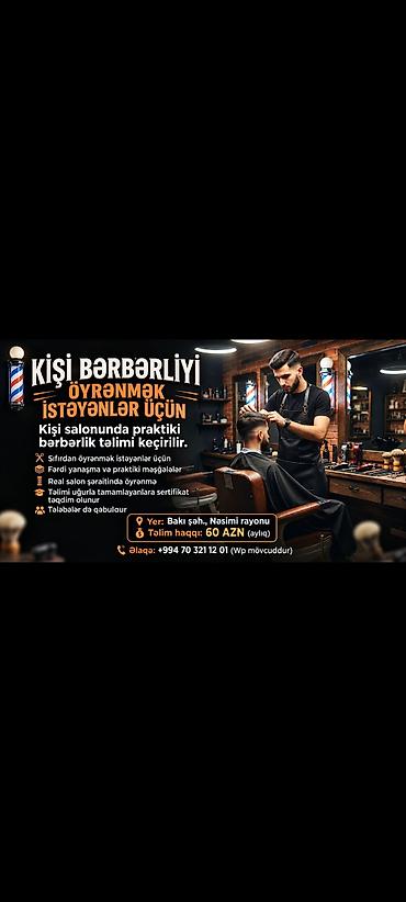dil kursu: Bərbərlər kursu, Fərdi, Diplom, sertifikat — 2