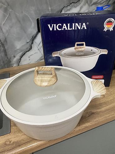 Новый антипригарной казан 6,4л VICALINA Casserole VL-0428 - Объем