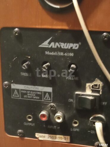 Dinamiklər və kolonkalar: İşlənmiş Kolonka, Növ - Akustik, rəng - Qəhvəyi — 6