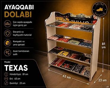 Ayyaqabı dolabı Material laminatdır. Ölçüləri şəkildə qey edilib lalafo.az -da Ayyaqabı dolabı Material laminatdır. Ölçüləri şəkildə qey edilib