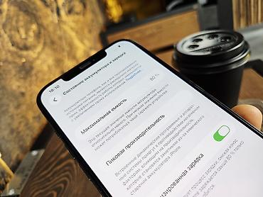 Apple iPhone: IPhone 12 Pro Max, Б/у, 256 ГБ, Pacific Blue, Чехол, 80 % — 11