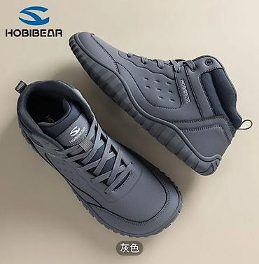 Кроссовки HOBIBEAR, новые в коробке,серый цветдля широкой стопы -