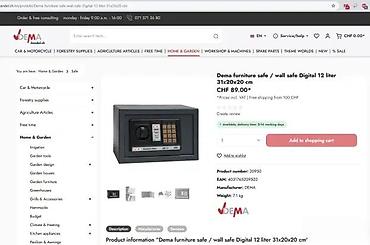 Ostali proizvodi za kuću: Elektronski sef – kompaktan kućni/kancelarijski model - Prednji panel — 8