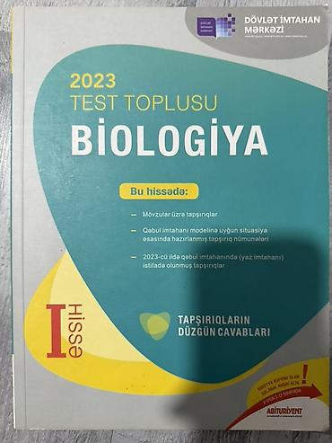 Məhsul: 2023 “Test Toplusu – Biologiya”, I hissə Xüsusiyyətlər: -