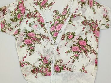 bluzki z bufkami w kwiaty: Блуза жіноча, M, стан - Хороший