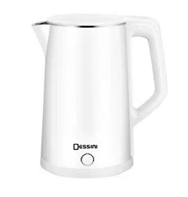blender dessini: №: 4588 Məhsulun adı: Elektrik çaydan Dessini DS-16SS Ağ, 2 L, 2000 Vt — 1