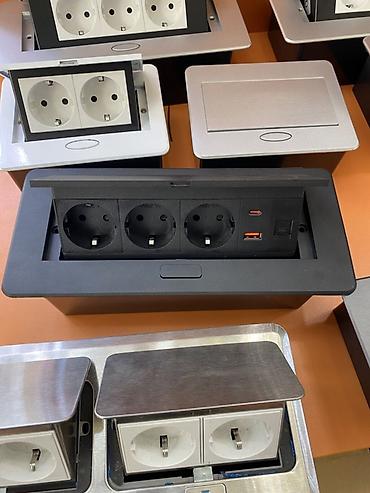 Розетка, С USB, Встроенные, 3 розетки