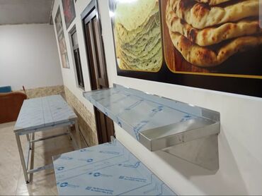 Nerjaveykalar: Nerj stollar iş masaları yıqırıq. paslanmaz poladdan yüksək — 4