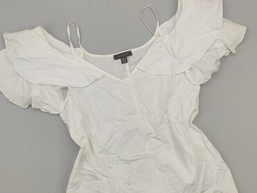 białe t shirty damskie bawełniane: Blouse, Primark, 2XL (EU 44), condition - Good