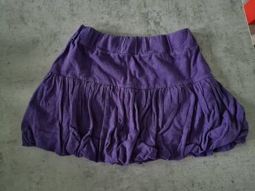 teksas suknjice za devojcice: Midi, 110-116, bоја - Ljubičasta