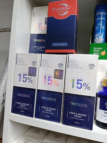 женьшен: Сыворотка для роста волос и бороды TRIOXIDIL Minoxidil 15% - Формат — 3