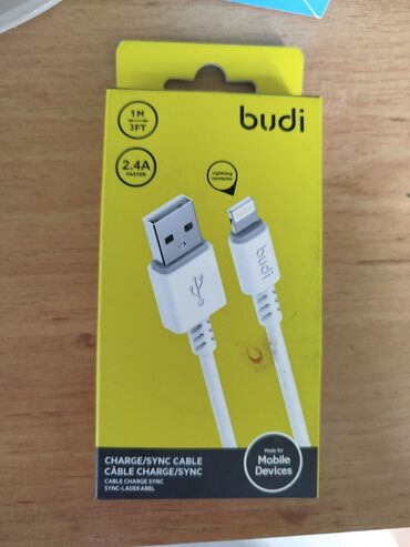 lightning кабель: Кабель Budí Charge/Sync Cable предназначен для зарядки и синхронизации