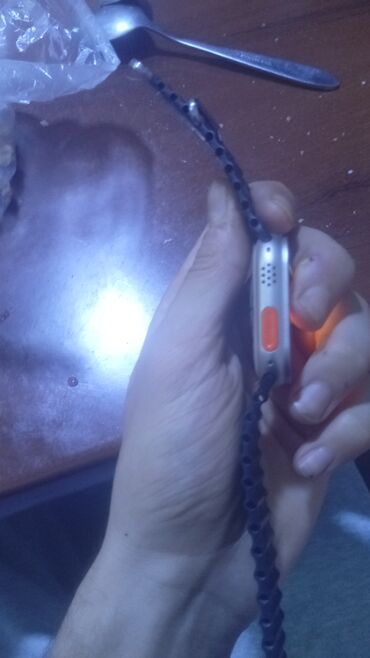 Smart saatlar: Ağıllı saat – kvadrat formalı metal korpus, kənarda qoruyucu çərçivə — 7