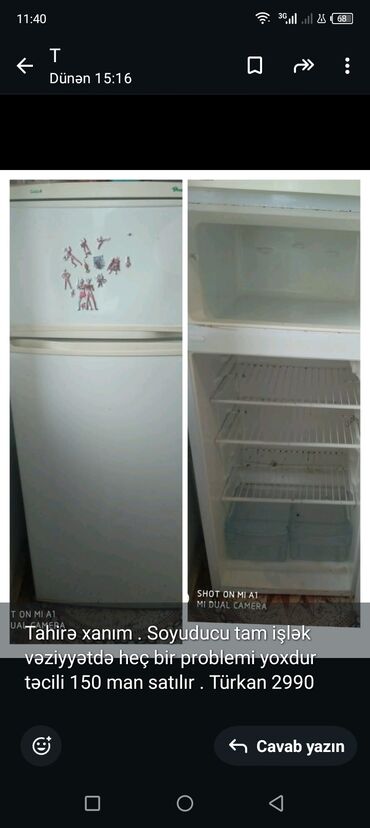mini soyuducu masin ucun: Б/у Beko Холодильник Продажа, цвет - Белый, С диспенсером