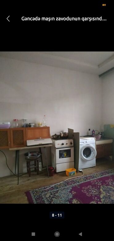 bakida 1 otaqli kiraye evler: 120 м², 3 комнаты, Газ, Электричество, Водопровод