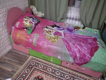 Təknəfərlik uşaq çarpayıları: Qız üçün, İşlənmiş, Çarpayı, Bazasız, Matras ilə, Siyirməli