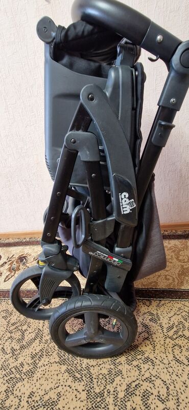 Коляски: Коляска, цвет - Серебристый, Б/у — 12