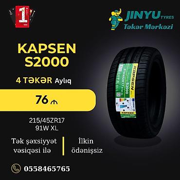 diski 15: KAPSEN S2000 avtomobil şini - Ölçü: 215/45 ZR17 - Yük/sürət — 1