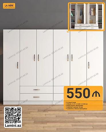 Ev və bağ: 6 qapılı dolab – La Mini - Ölçülər: E 47 × H 200 × U 240 sm - — 1