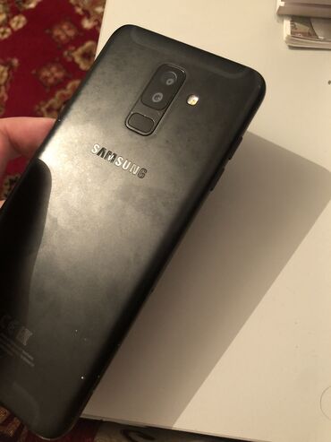 Прицепы: Salam samsung a6+ du Telefon idealdi qutusu var tek ekranda ag