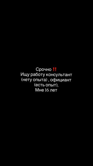 помощник повара без опыта работы: Сатуучу консультант, Тажрыйбасыз, Эркек