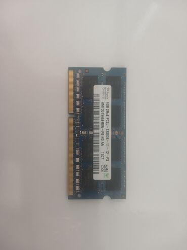 Kompüter və noutbuk aksesuarları: Operativ yaddaş (RAM) Hynix, 4 GB, 1600 Mhz, DDR3, Noutbuk üçün, İşlənmiş