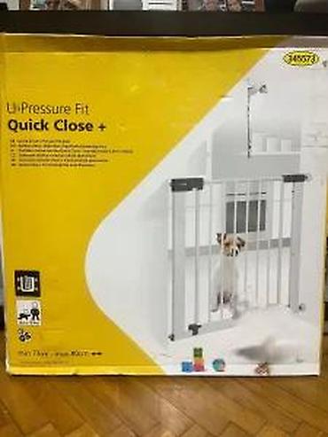Ostali dečiji nameštaj: Safety 1st Quick Close+ U-Pressure Fit zaštitna kapija - Samonoseća — 14