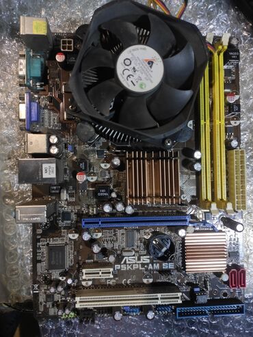 материнская плата на запчасти: Материнская плата, Б/у, Asus, LGA775, Для ПК