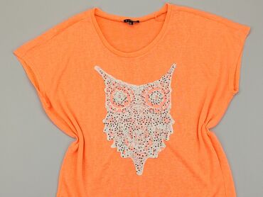pomarańczowa bluzki dziewczęca: T-shirt, L, stan - Dobry