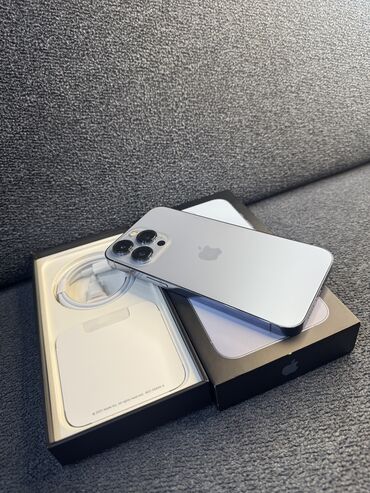 Apple iPhone: IPhone 13 Pro, 256 GB, Sierra Blue, Zəmanət, Simsiz şarj, Face ID