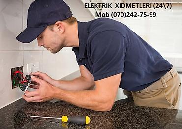 tikinti işi: Elektrik işleri.Yeni və köhnə mənzillərdə həmçinin obyektlərdə — 1