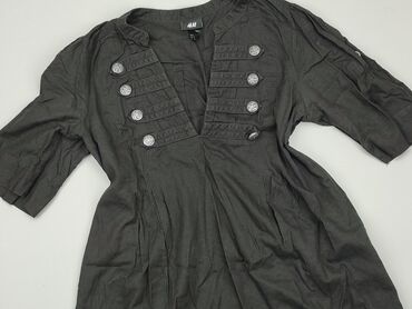 czarne bluzki z koronką krótki rękaw: Bluzka Damska, H&M, S, stan - Dobry