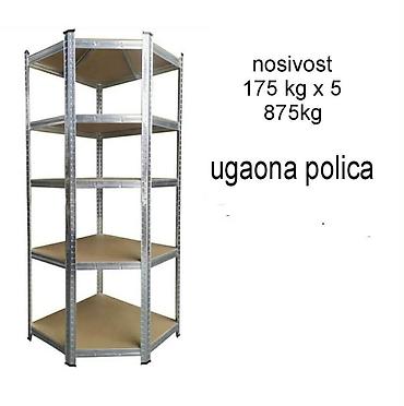 ormari po meri ikea: Metalne skladišne police + ugaona polica – teške nosivosti - Tip — 3