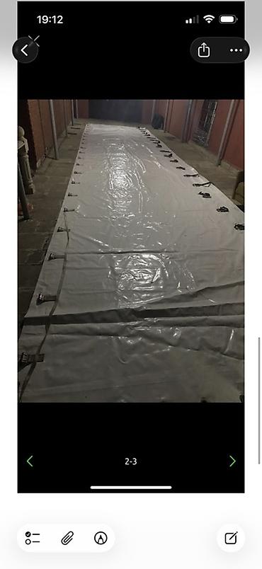 maşın şini: PVC tent örtüyü / brezent parça - Material: qalın, suya davamlı PVC — 3