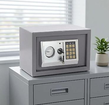 Elektron şifrəli metal seyf - Güclü polad konstruksiya, ev və ofis