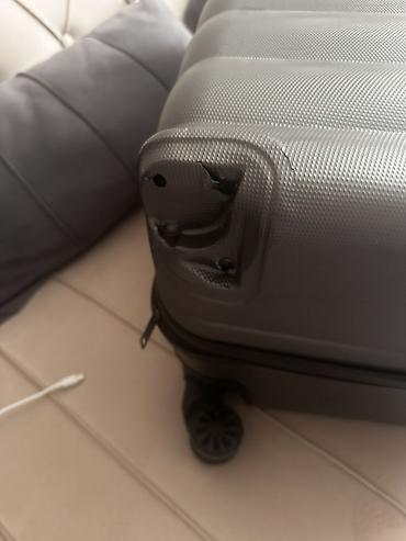 Çamadanlar: Bir tekeri yoxtur çek çek zamok işlek vaziyette Sərt korpuslu təkərli — 3
