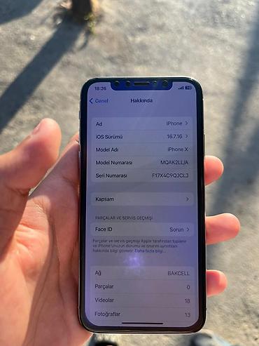 Apple iPhone: IPhone X, 64 GB, Ağ — 9