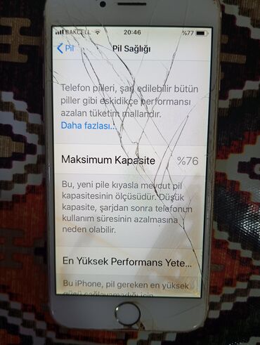 Apple iPhone: IPhone 6, 16 GB, Qızılı, Barmaq izi