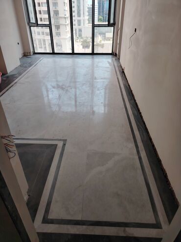 Plitə işləri: Peşəkar kafel-metlax və mərmərə bənzər porselen plitələrin döşənməsi — 15