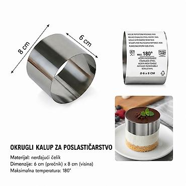 KMT Okrugla od nerđajućeg čelika 5406645 Opis: Okrugli kalup/prsten
