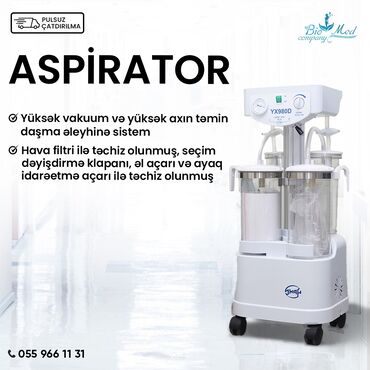 Arıqlama aparatları: Cərrahi suction aparatlari (aspirator) stokda