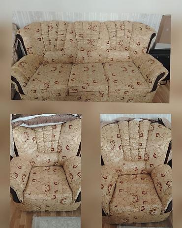 İşlənmiş, Divan, 2 kreslo, Bazalı
