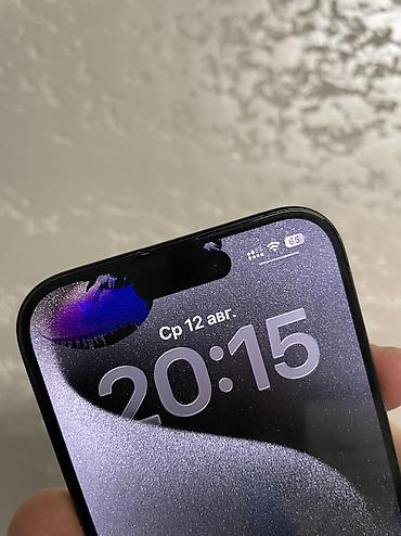 iphone13pro max: IPhone 15 Pro, Б/у, 128 ГБ, Black Titanium, Зарядное устройство, Чехол, 81 % — 4