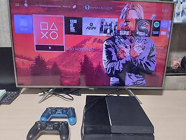 PlayStation 4 (PS4, первая версия, Fat) + 2 геймпада DualShock 4