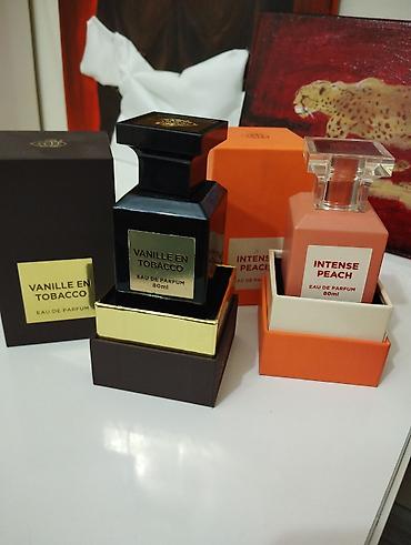 toba strike: Məhsul: Eau de Parfum dəsti – Vanille en Tobacco və Intense Peach — 1